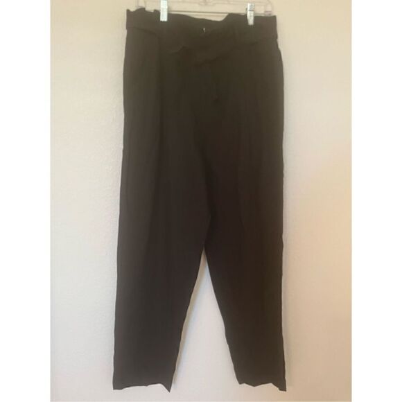 NWT - Blank NYC Linen Rayon Wide Leg Pleated Belted Pants - Picture 1 of 8